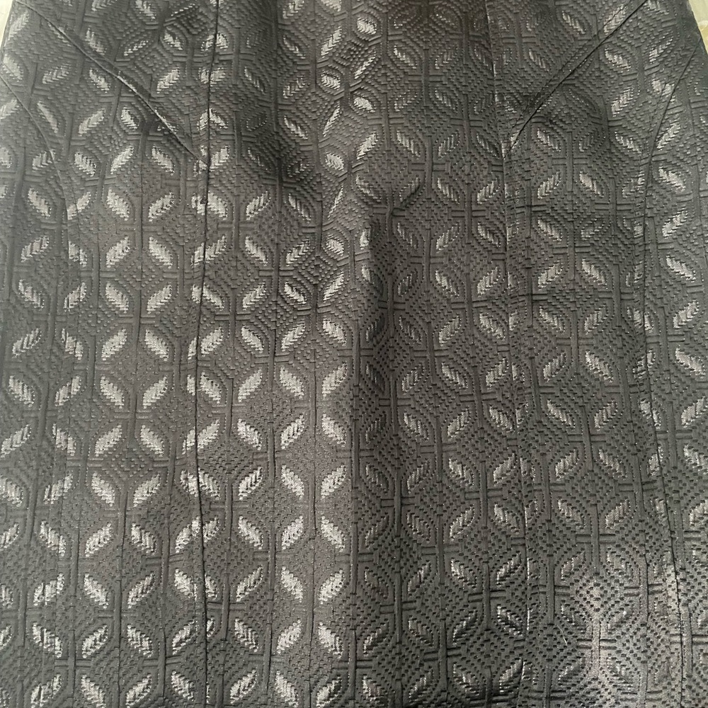 Ann Taylor Black Geometric Skirt